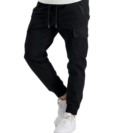 Spodnie ALPHA INDUSTRIES RIPSTOP JOGGER czarne 116201 03