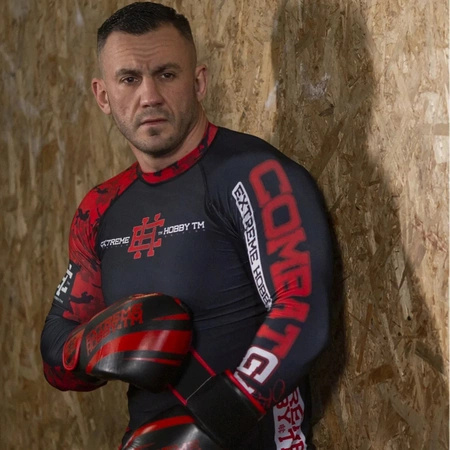 Longsleeve rashguard EXTREME HOBBY RED WARRIOR czarno-czerwony