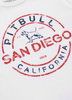 T-shirt PIT BULL SAN DIEGO INS. biały