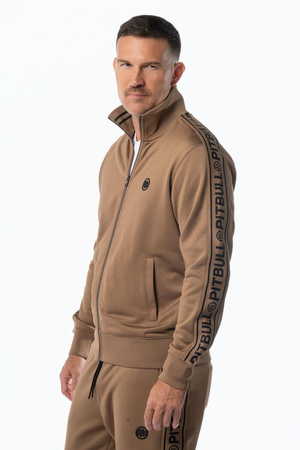 Bluza PIT BULL OLDSCHOOL TAPE LOGO TERRY czarna stójka