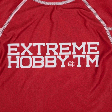 Short sleeve rashguard EXTREME HOBBY TRACE czerwony