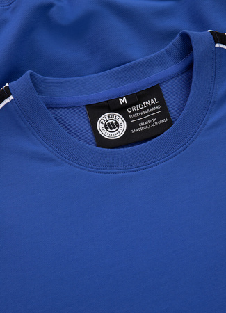 Bluza PIT BULL Tricot Terry TAPE NUGGET niebieska (electric blue) prosta