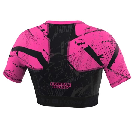 Crop Top Short Sleeve Rashguard Damski Neo