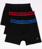 Bokserki PIT BULL TAPE COLOR komplet 3 sztuk 