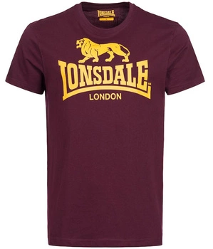 T-shirt LONSDALE LOGO bordowy