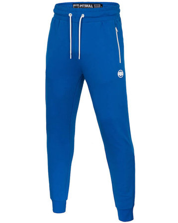 Spodnie sportowe PIT BULL SMALL LOGO TERRY niebieskie
