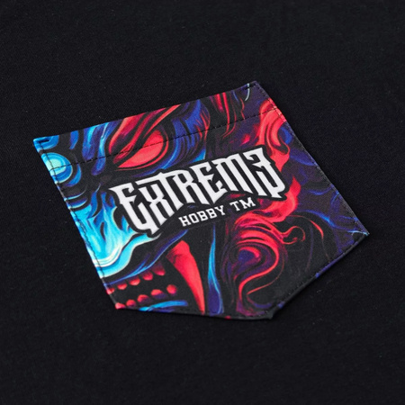 T-shirt EXTREME POCKET DEVIL czarny