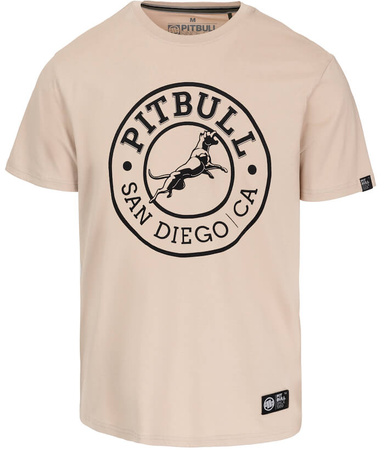T-shirt PIT BULL SAN DIEGO CA piaskowy (ultra light sand)