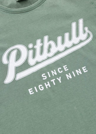 T-shirt damski PIT BULL Denim Washed ANGEL LOGO green