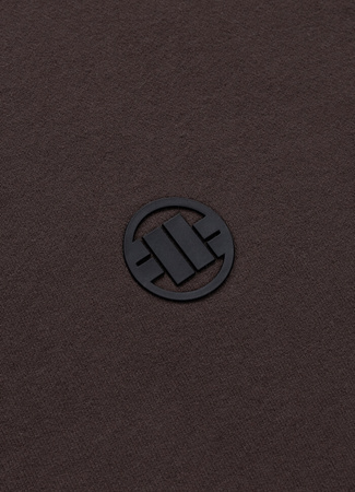 Bluza PIT BULL SMALL LOGO dark chocolate kaptur
