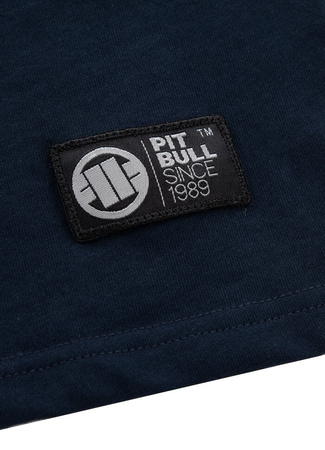 T-shirt PIT BULL Garment Washed USA CAL granatowy