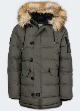 Kurtka parka PIT BULL KINGSTON II oliwkowa