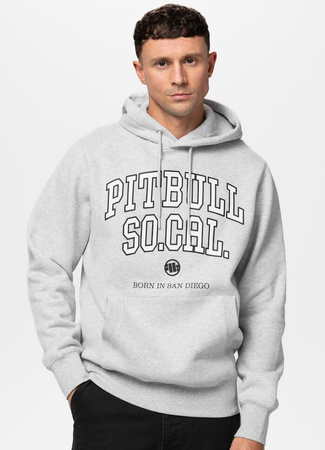 Bluza PIT BULL SO CAL szara kaptur