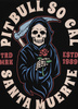 T-shirt PIT BULL Garment Washed SANTA MUERTE 210 czarny