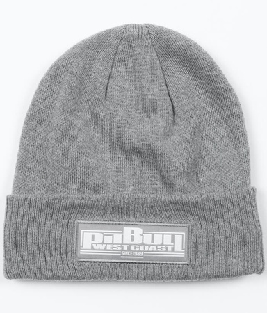 Czapka zimowa PIT BULL ONE TONE BOXING szara