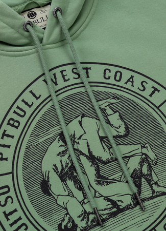 Bluza PIT BULL WASHED VINTAGE BJJ washed green kaptur