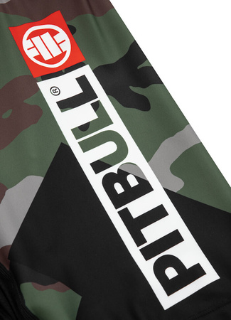 Spodenki PIT BULL COMPRESSION CROSS CAMO woodland camo