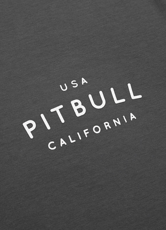 T-shirt PIT BULL USA CAL 140 spandex grafitowy