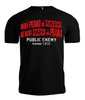 T-shirt PUBLIC ENEMY MAMY PRAWO DO SZCZĘŚCIA czarny