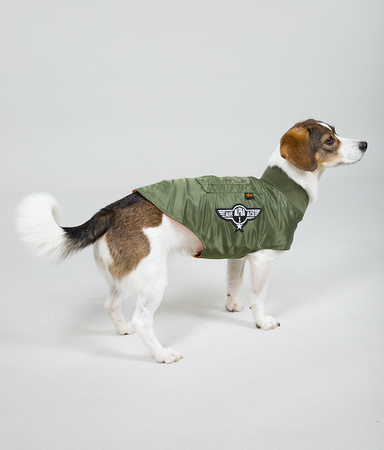 Kurtka dla psa ALPHA INDUSTRIES DOG MA-1 oliwkowa (sage green) 163901 01