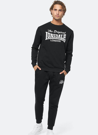 Bluza LONSDALE BURGHEAD czarna prosta