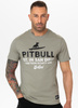 T-shirt PIT BULL SURFING DOG dusty salvia