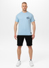 T-shirt PIT BULL SD STAMP light blue