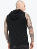 Tank top z kapturem TAPOUT ALAMEDA HOOD czarny