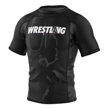 Short sleeve rashguard  EXTREME HOBBY BOLD WRESTLING czarny