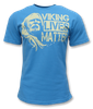 T-shirt ERIK & SONS VIKING LIVES MATTER niebieski