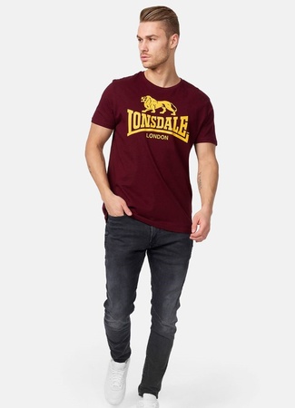 T-shirt LONSDALE LOGO bordowy