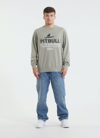 Bluza PIT BULL Tricot Terry SURFING DOG dusty salvia prosta