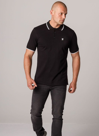 Polo PGWEAR LOGO QUAD CSL czarne