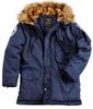Kurtka parka ALPHA INDUSTRIES POLAR JACKET granatowa (reb.blue) 123144 07