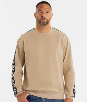 Bluza PIT BULL Tricot Terry TAPE NUGGET beżowa (pale sand) prosta