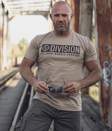 T-shirt DOBERMANS DIVISION PATCH TS392 beżowy
