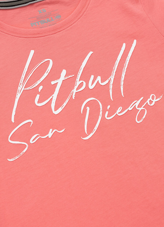 T-shirt damski PIT BULL SD WMN koralowy 