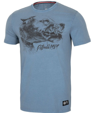 T-shirt PIT BULL Denim Washed SHLIMOCK 190 błękitny