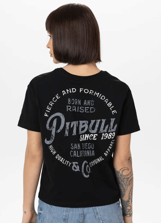 T-shirt damski PIT BULL Oversize LOYAL WMN czarny