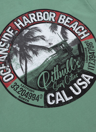 T-shirt PIT BULL OCEANSIDE  (mint) miętowy