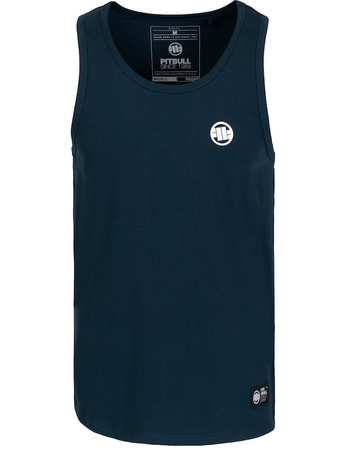 Tank top PIT BULL Slim Fit SMALL LOGO granatowy