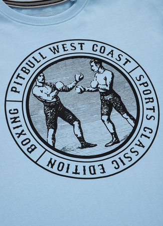 T-shirt PIT BULL Garment Washed VINTAGE BOXING 210 niebieski