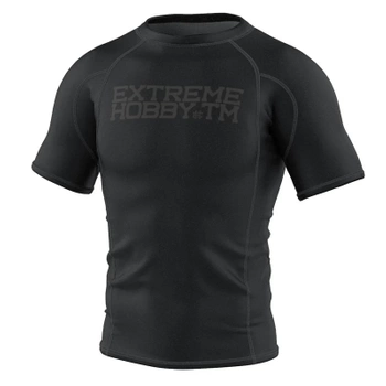 Short sleeve rashguard EXTREME HOBBY TRACE czarny