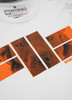 T-shirt PIT BULL ORANGE LOGO biały