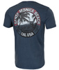 T-shirt PIT BULL Denim Washed OCEANSIDE granatowy