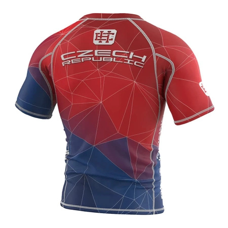 Short sleeve rashguard EXTREME HOBBY CZESKI LEW czerwony