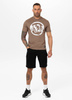 T-shirt PIT BULL LOGO PALMS brown savana