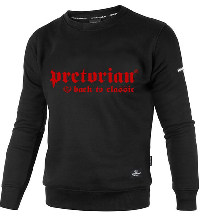 Bluza PRETORIAN BACK TO CLASSIC prosta czarno-czerwona