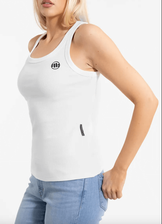Damski Tank top PIT BULL Rib LAYLA WMN biały