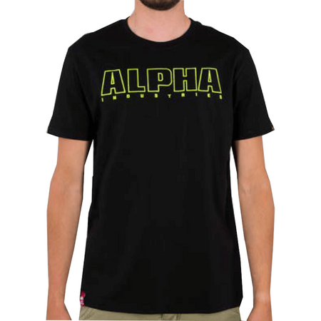 T-shirt ALPHA INDUSTRIES EMBROIDERY HEAVY T czarna 116573 03